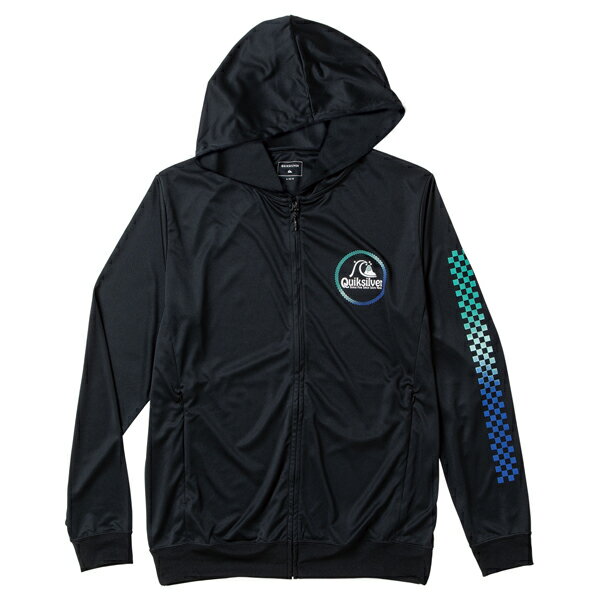 クイックシルバー (QUIKSILVER) BOTTLE UP HOOD ZIP サマー レジャー メンズラッシュガード メンズ BLK QLY201090