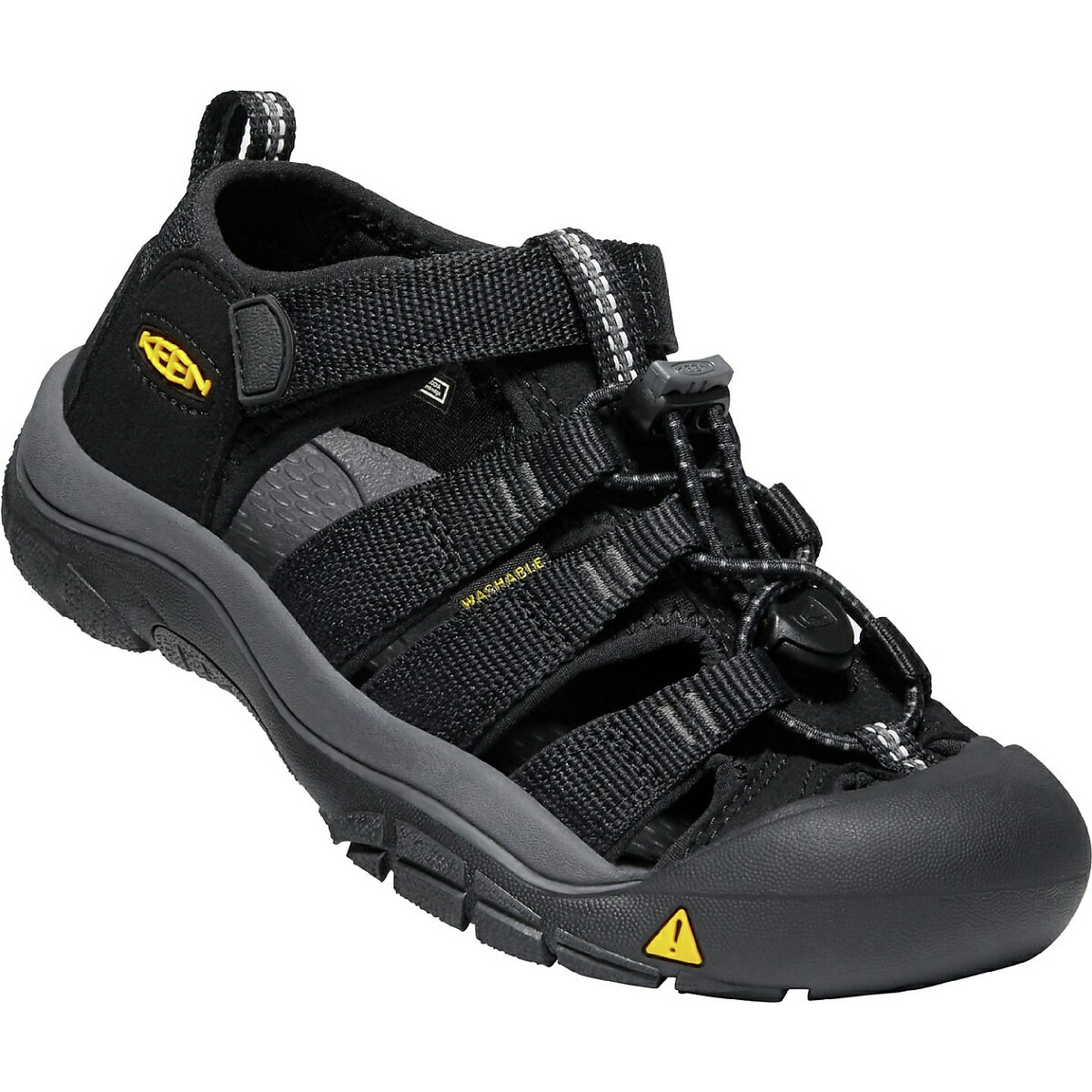 キーン (keen) NEWPORT H2(ニューポート　エイチツー) トレッキングシューズ ジュニア キッズ ジュニア BLACK/KEEN YELLOW 1022838