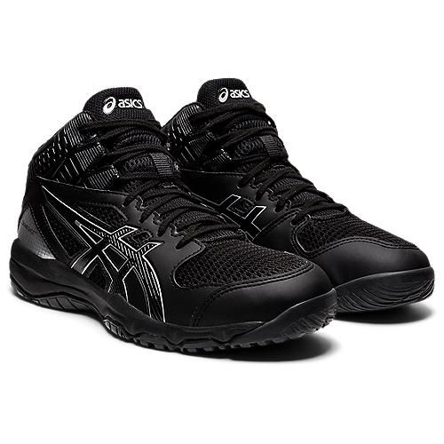 アシックス (ASICS) DUNKSHOT MB 9 バスケットボール ジュニア　シューズ ジュニア BK/PRSV 1064A006.003