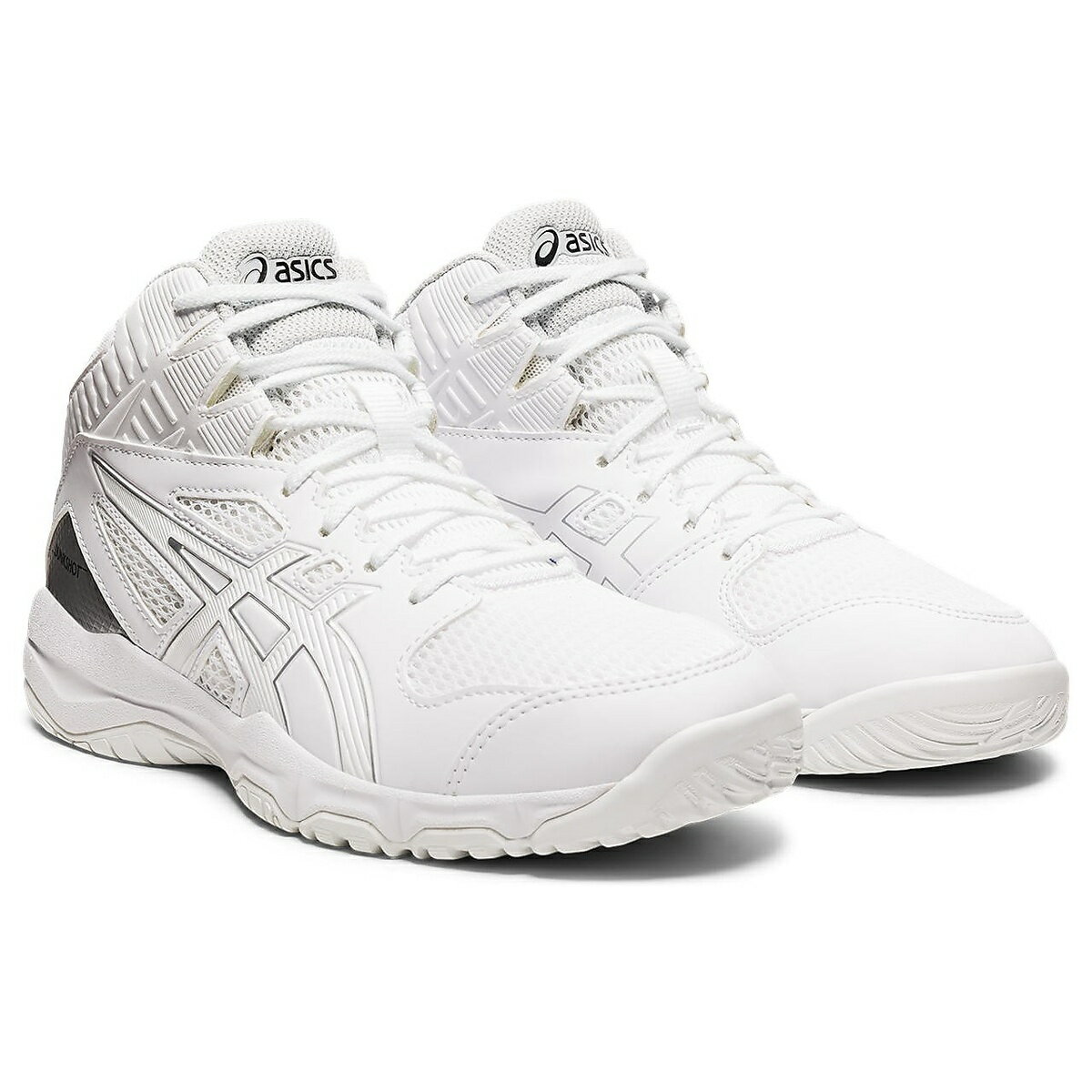 アシックス (ASICS) DUNKSHOT MB 9 バスケットボール ジュニア　シューズ ジュニア WHITE/PURE SILVER 1064A006.105