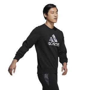 ● adidas (アディダス) M FUTURE ICON グラフィック DK クルーネックスウェット / M FI INCAMO SWTSHIRT / アディダス INI着用モデル メンズスポーツウェア スウェットクルー メンズ ブラック KNH54 H39330