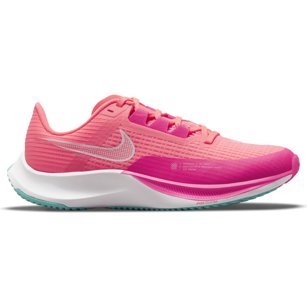 ナイキ (NIKE) NIKE AIR ZOOM RIVAL FLY 3 ランニング チャレンジランナーシューズ レディース レディース LAVA GLOW/WHITE-HYPER PINK-DYNAMIC TURQ CT2406-601