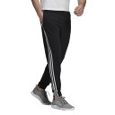 アディダス (adidas) エッセンシャルズ フレンチテリー テーパード 3ストライプ パンツ / M ESSENTIALS 3ST TAPERED SWEAT PANTS メンズスポーツウェア ロングパンツ メンズ ブラック/ホワイト 31323 GK8829