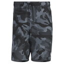 アディダス (adidas) フューチャーアイコン カモ柄 ウーブンショーツ / M FI CAMO WOVEN SHORTS メンズスポーツウェア ショートパンツ メンズ ブラック/ホワイト IE729 HE7407