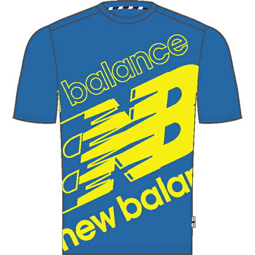 ニューバランス (New Balance) ビッグロゴ ドライ ショートスリーブTシャツ ジュニアスポーツウェア Tシャツ ジュニア セリーンブルー JJTP2116 SBU