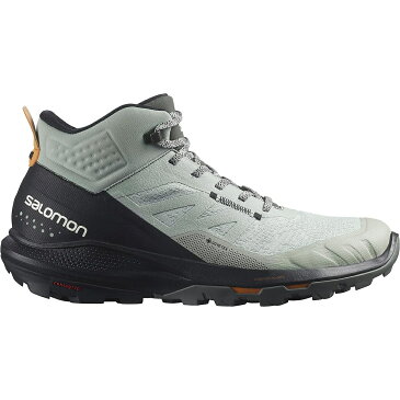 サロモン (SALOMON) OUTPULSE MID GORE-TEX トレッキングシューズ メンズ メンズ WROUGHT IRON/BLACK/VIBRANT ORANGE L41588900