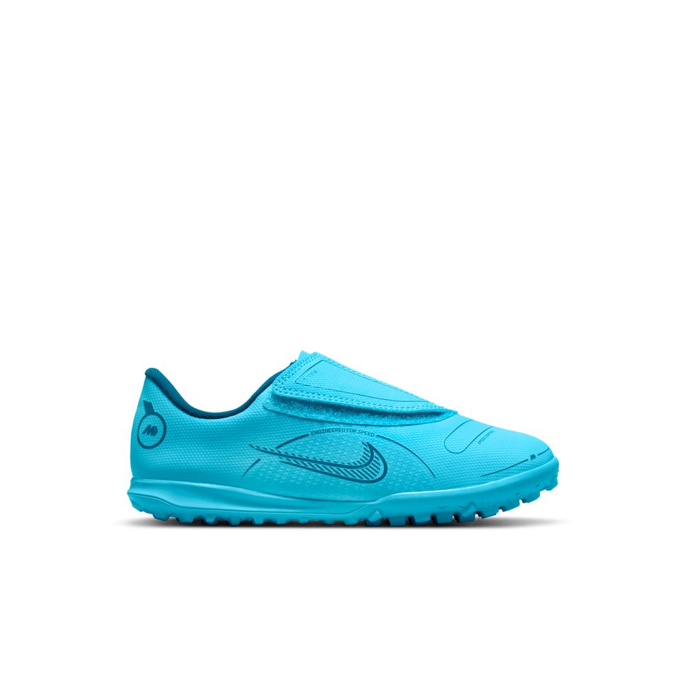 ナイキ (NIKE) ナイキ ジュニア ヴェイパー 14 クラブ TF PS V サッカー ジュニアターフベルクロ ジュニア CHLORINE BLUE/LASER ORANGE DJ2902-484