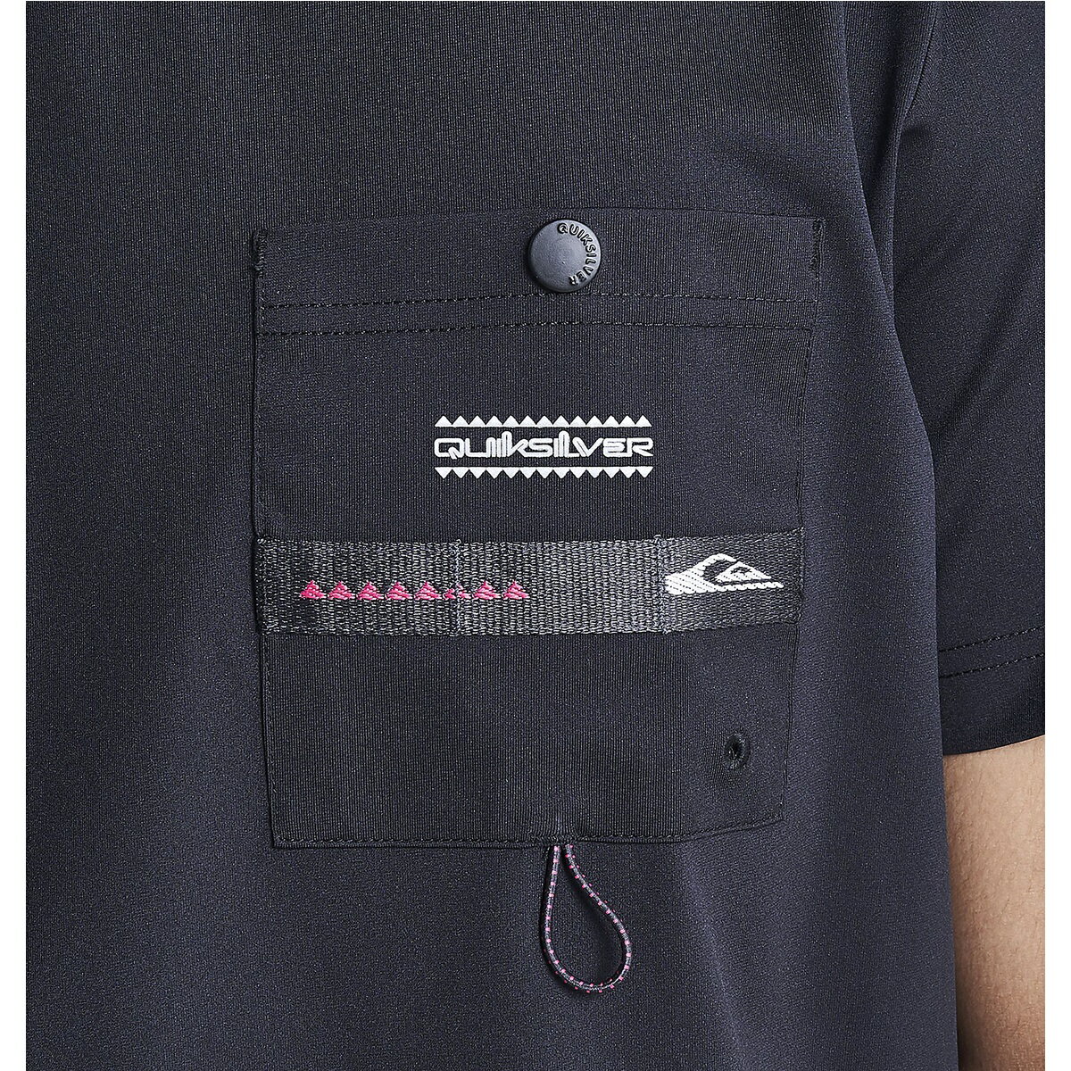 クイックシルバー (QUIKSILVER) M&W WEBBING POCKET SS サマー レジャー メンズラッシュガード メンズ BLK QLY222003