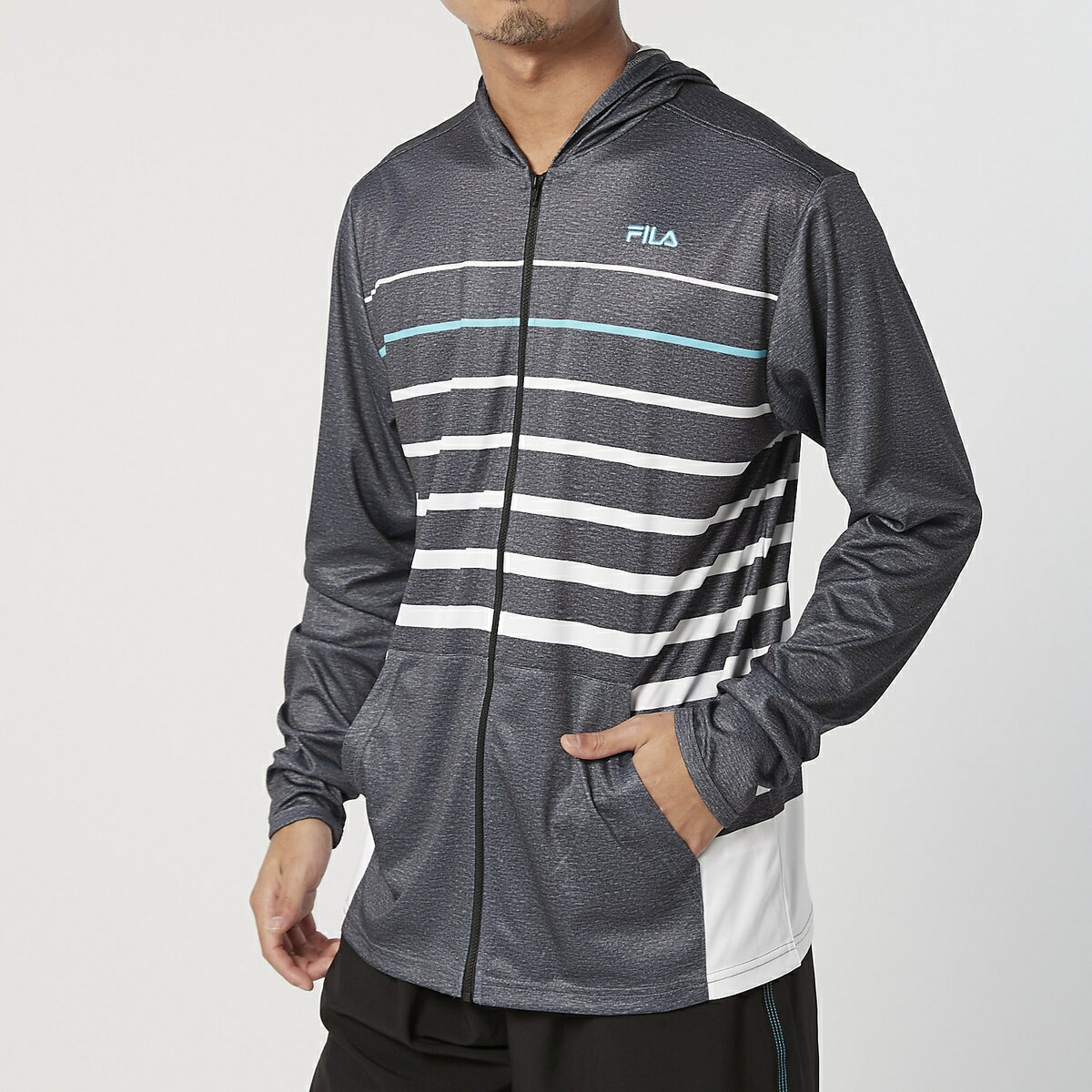 フィラ (FILA) MENS UVパーカー サマー レジャー メンズラッシュガード メンズ BK 427272