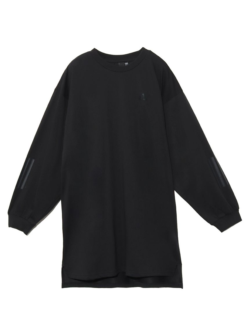 アディダス (adidas) ワーディング チュニック 長袖Tシャツ / W WORDING TUNIC LONG SLEEVE TEE レディーススポーツウェア 長袖Tシャツ レディース ブラック CV338 HM2800