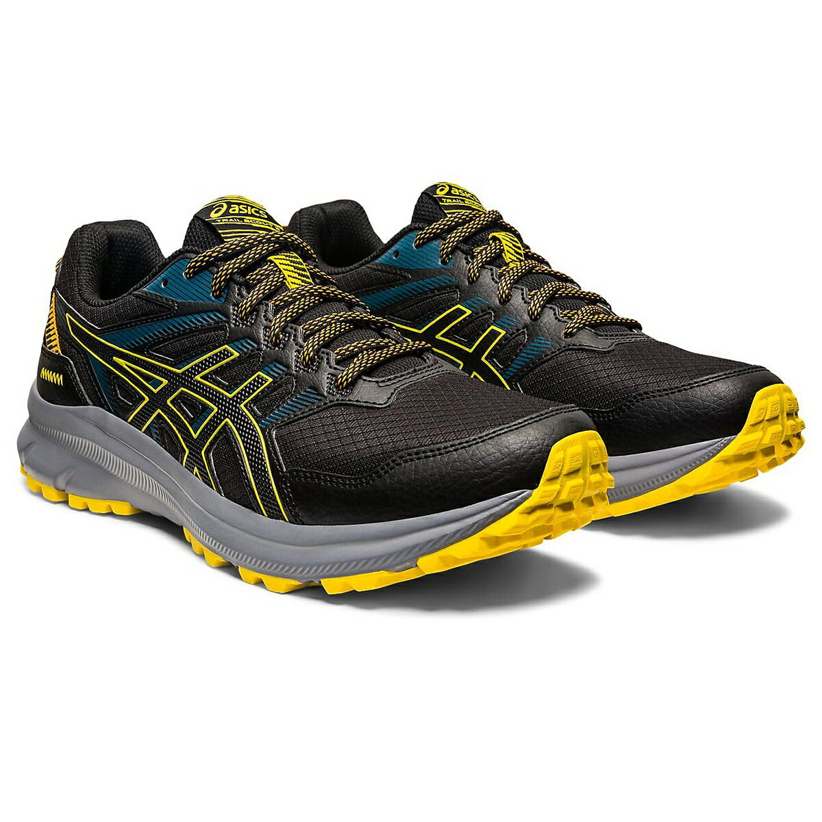 アシックス (ASICS) TRAIL SCOUT 2 ランニング ジョギングシューズ メンズ メンズ BLACK/GOLDEN YELLOW 1011B181.009