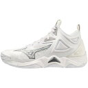 ミズノ (MIZUNO) WAVE MOMENTUM 3 MID バレーボール シューズ ミドルカット ハイカット ホワイト×グレー×シルバー V1GA231751