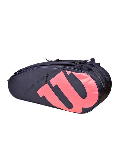 륽 WILSON TEAMJ RACKET BAG NAVY/PINK 饱åȥ 饱åȥ