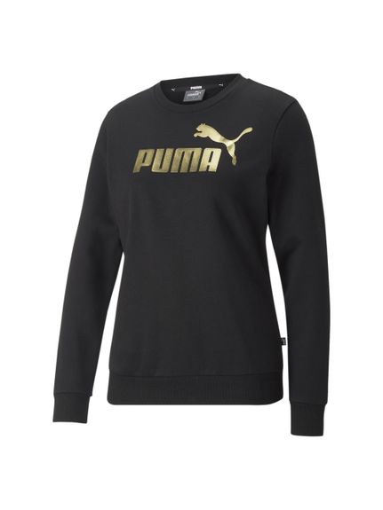 プーマ PUMA ESS+ メタリック ロゴ クルースウェット FL トップス スウェット・パーカー