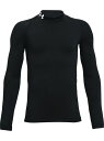 アンダーアーマー UNDER ARMOUR UA COLDGEAR ARMOUR LONG SLEEVE MOCK SHIRT トップス 長袖Tシャツ（ロンT）