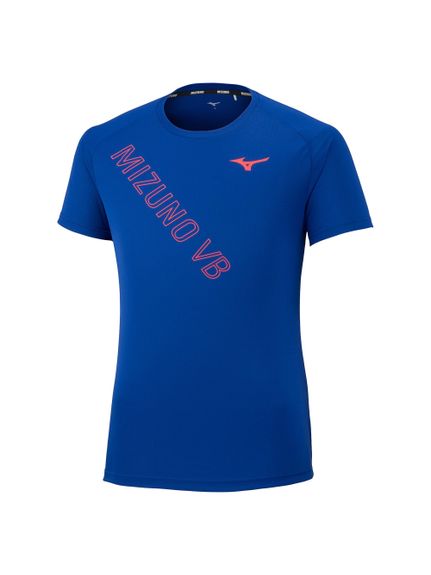 MIZUNO VBロゴのBasicデザイン半袖Tシャツ。BASICプラクティスシャツ カラー サーフブルー サイズ S/M/L/XL/XXL 素材 ポリエステル100% 原産国 インドネシア製 メーカー品番 69221182 コメント MIZUNO VBロゴのBasicデザイン半袖Tシャツ。