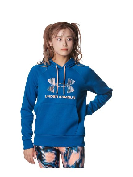 A_[A[}[ UNDER ARMOUR UA RIVAL FLEECE PRINTED PULL OVER HOODIE gbvX XEFbgEp[J[