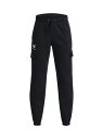 A_[A[}[ UNDER ARMOUR UA ESSENTIAL FLEECE CARGO JOGGER PANTS {gX Opc