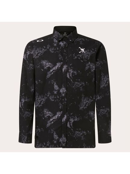 オークリー オークリー OAKLEY SKULL EARTH GRAPHIC 3D LS SHIRT ゴルフウェア シャツ・ポロシャツ