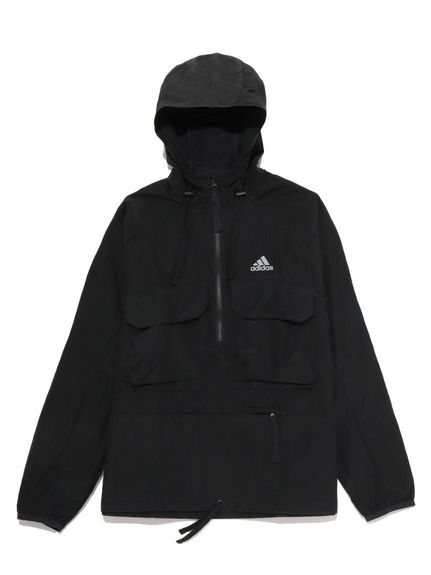 アディダス adidas シティエスケープ ルーズフィット リップストップ ハーフジップ アノラック アウター ジャケット