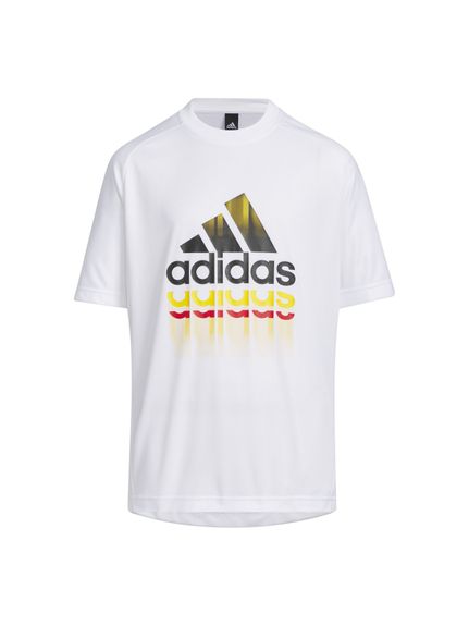アディダス adidas YB MH ロゴグラフィック Tシャツ トップス Tシャツ