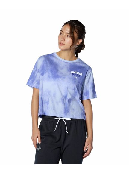 UNDER ARMOUR(A_[A[}[)UA LIVE CROP WASHED SHORT SLEEVE T-SHIRT