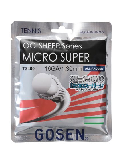 ゴーセン GOSEN MICRO SUPER 16 ストリングス テニスストリングス