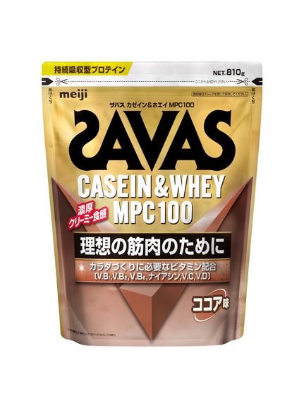 ザバス SAVAS SAVAS カゼイン アンド ホエイプロテイン ココア810G プロテイン カゼイン SOYプロテイン