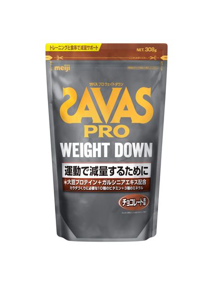 ザバス SAVAS ザバス プロ ウェイトダウンチョコレート風味 308g プロテイン カゼイン・SOYプロテイン