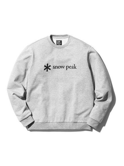 Xm[s[N Snow Peak PRINTED LOGO SWEAT PULLOVER 1 M.GREY gbvX ̑gbvX