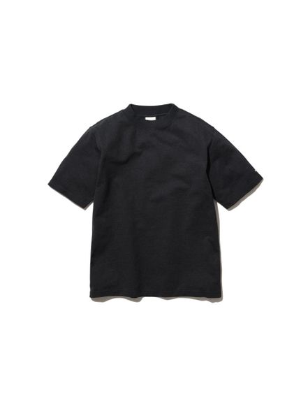 Xm[s[N Snow Peak RECYCLED COTTON HEAVY MOCKNECK T SHIRT M BLACK [EL[ [EL[ȆObY