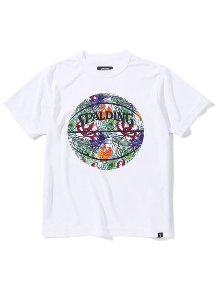 スポルディング SPALDING ジュニアTシャツ トロピクス ボールプリント バスケットウェア Tシャツ