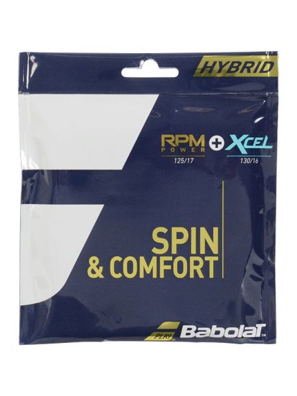 バボラ Babolat RPM POWER 125 + XCEL 130 12M ストリングス テニスストリングス