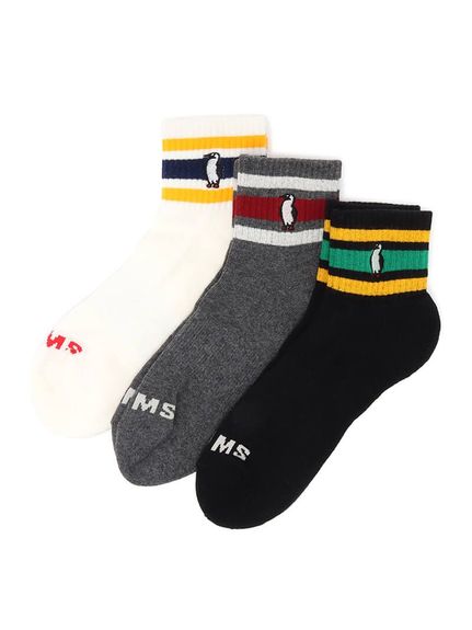 チャムス CHUMS 3P BORDER CREW SOCKS 3P ボーダークルー ソックス ウェアアクセサリー ソックス