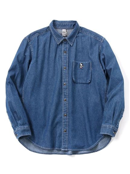 `X CHUMS BEAVER VINTAGE WASHED SHIRT (r[o[ re[WEHbVt) gbvX VcE|Vc