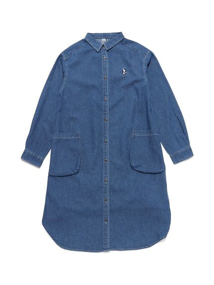 `X CHUMS BEAVER VINTAGE WASHED SHIRT ONE-PIECE (r[o[VT EHbVhVc) gbvX VcE|Vc