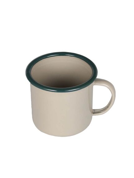 _g DULTON ENAMELED MUG BEIGE/GREEN [EL[ [EL[ȆObY