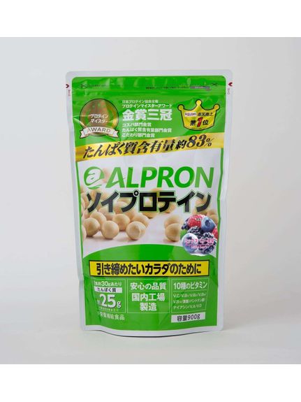 アルプロン ALPRON ALPRON ソイプロテイン ミックスベリー 900g プロテイン カゼイン・SOYプロテイン