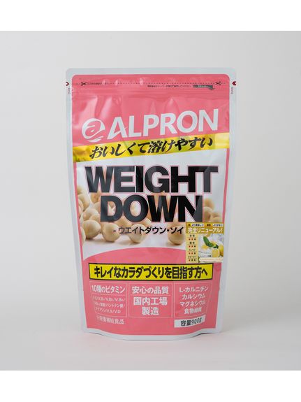 アルプロン ALPRON ALPRON ソイプロテインウェイトダウン レモンヨーグルト風味 900g プロテイン カゼイン・SOYプロテイン 1