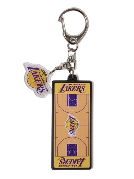 ソノタ OTHER LAKERSコート柄ラバーキーホルダー 