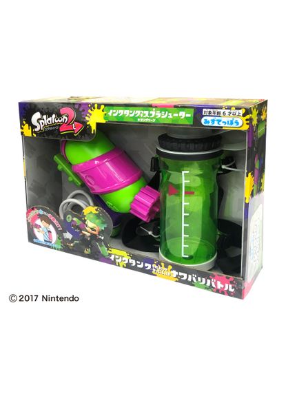 ソノタ OTHER スプラトゥーン2タンク付きスプラシューター　ネオングリーン スポーツトイ 遊び道具