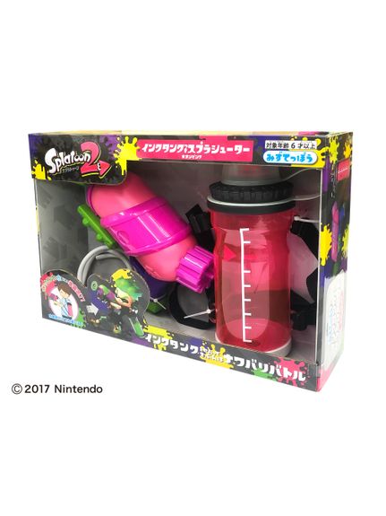 ソノタ OTHER スプラトゥーン2タンク付きスプラシューター　ネオンピンク スポーツトイ 遊び道具