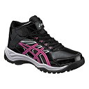 【お買い得品】【asics/アシックス】【TKB504】【レーザービーム】【LAZERBEAM】【カラー：9019 ブラック/ピンク】ジュニア 子供 ウインターシューズ 冬靴 スパイク付き