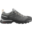 **【Salomon/サロモン】【L47182400】【X WARD LEATHER GTX W】【Gull / Black / Ebony】 女性用　シューズ ハイキング アウトドア