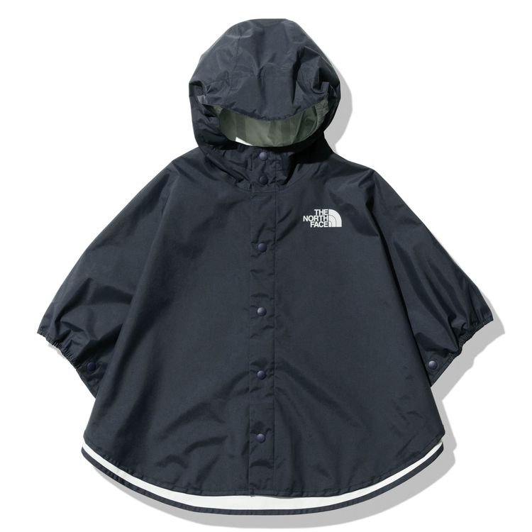 【0の付く日はポイント3倍】【THE NORTH FACE】【ノースフェイス】【2023年春夏】【NPB12308】【B Rain Poncho】【ベビーレインポンチョ】【カラー：UN　アーバンネイビー】【80～90cm】ベビー　赤ちゃん　子供　レインコート　雨具　カッパ　防水　アウトドア　キャンプ