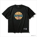 SPALDING/スポルディング Tシャツ ONE PIECE メラメラの実 ボールプリント(SMT25102P-BLK)