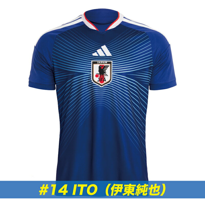 【マーク入り】adidas/アディダス 2026 サッカー日本代表 ホーム レプリカ ユニフォーム #14 ITO 伊東..