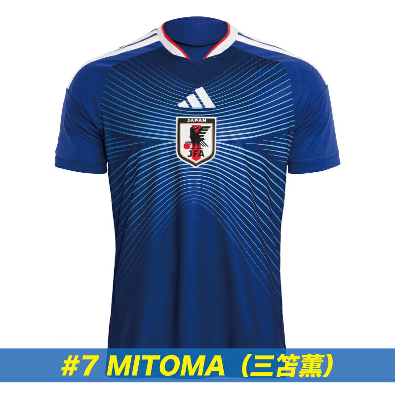【マーク入り】adidas/アディダス 2026 サッカー日本代表 ホーム レプリカ ユニフォーム #7 MITOMA 三笘薫(DAZ45/KD3345)
