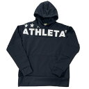 アスレタ ATHLETA スウェット パーカー プルオーバー ブラック Lサイズ メンズ レディース スポーツウエア オシャレ スポーツ 練習着 お出かけ 裏起毛 ビッグロゴ 03366(4)