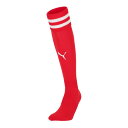 プーマ LIGA ライン入りストッキング 729881 01プーマレッド PUMA サッカーソックス